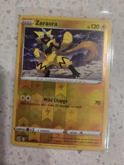 Zeraora 102/264 Fusion Strike Reverse Holo Pokemon Tcg Card NM + Free 🎁 - Image 1