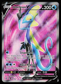 Inteleon V 180/192 Ultra Rare Rebel Clash Pokemon Card - Image 1