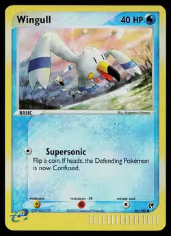 Pokemon Card - Wingull Sandstorm 84/100 Common Reverse Holo - Image 1