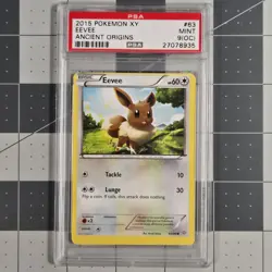 Eevee Miscut OC Error PSA 9(OC) Ancient Origins Pokemon Card - Image 1