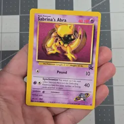 Sabrinas Abra OC Miscut Error Pokemon Promo Card 19 Near Mint - Image 1