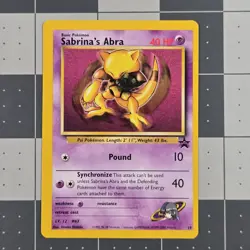 Sabrinas Abra OC Miscut Error Pokemon Promo Card 19 Near Mint - Image 5