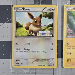 Pokemon Sealed Build A Bear Promo Eevee And Pikachu 63/98 20/108 Cards - Image 2