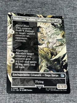 Summon: Primal Garuda #0360 FIN U (Borderless) (Non-Foil) - MTG Final Fantasy EN - Image 1