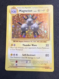 Magneton 38/108 Holo Rare Evolutions Pokemon Card 2016 - Image 1