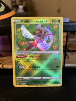 Radiant Tsareena 016/195 NM/M Silver Tempest Pokemon Card - Image 1