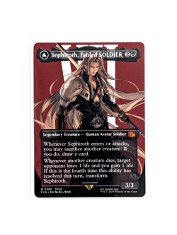 Sephiroth, Fabled SOLDIER M 0382 Borderless REGULAR FFVII FIN MTG FINAL FANTASY - Image 1