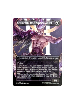 Sephiroth, Fabled SOLDIER M 0382 Borderless REGULAR FFVII FIN MTG FINAL FANTASY - Image 2