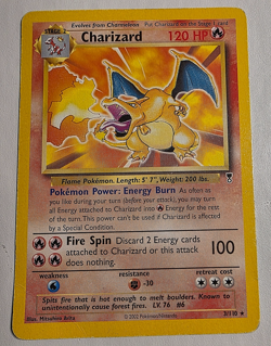 Pokemon TCG Charizard 3/110 Legendary Collection Non-Holo Rare Card 2002 LP - Image 1