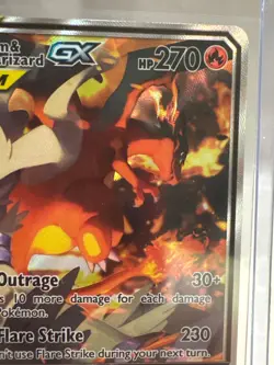 Pokemon Reshiram & Charizard GX SM201 TAG TEAM Promo Holo 270 HP Card - Image 3