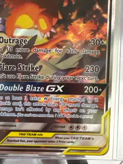 Pokemon Reshiram & Charizard GX SM201 TAG TEAM Promo Holo 270 HP Card - Image 4