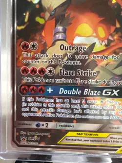 Pokemon Reshiram & Charizard GX SM201 TAG TEAM Promo Holo 270 HP Card - Image 5