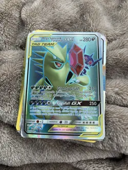 Mega Sableye & Tyranitar GX Tag Team Holo Unified Minds Pokemon Card Lot - Image 1
