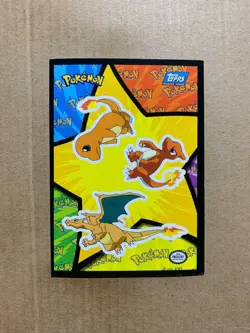 Charizard Sticker #S8 First Movie Blue Label - TOPPS Pokemon Card - EXCELLENT - Image 1