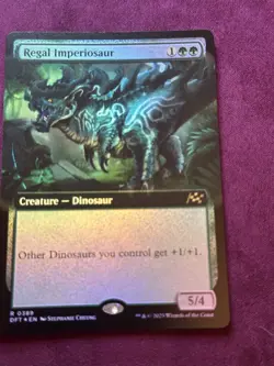 Regal Imperiosaur - Foil Extended Art DFT NM MTG - Image 1