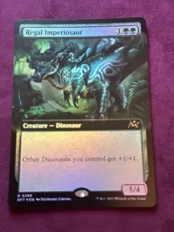 Regal Imperiosaur - Foil Extended Art DFT NM MTG - Image 3