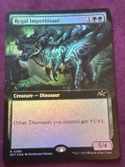 Regal Imperiosaur - Foil Extended Art DFT NM MTG - Image 5