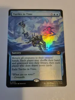1x Turtles in Time (Extended Art) Foil - MTG TMT Ninja Turtles NM - 0263 x1 - Image 1