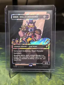Bebop, Skull & Crossbones (Borderless) (Surge Foil) Commander: TMNT - Image 1