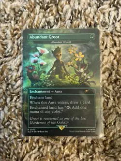 Abundant Groot 0870 Borderless Foil Secret Lair Drop MTG Ryan Yee 2024 - Image 2