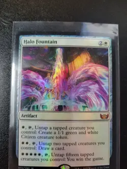 Halo Fountain Streets of New Capenna Foil NM Foil MtG Magic - Image 1