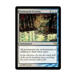 WOTC MtG Shadowmoor Enchanted Evening (R) (Foil) EX - Image 1