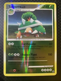 Pokemon TCG Torterra Reverse Holo 30/100 Majestic Dawn MP - Image 1
