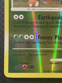 Pokemon TCG Torterra Reverse Holo 30/100 Majestic Dawn MP - Image 4
