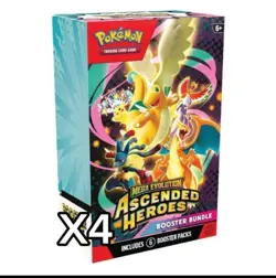 PRESALE Pokemon TCG: Ascended Heroes Booster Bundle 4X 04/24 Confirmed Pre-order - Image 1