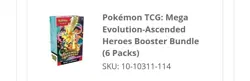 PRESALE Pokemon TCG: Ascended Heroes Booster Bundle 4X 04/24 Confirmed Pre-order - Image 3