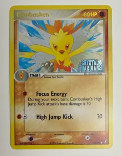 2006 POKEMON EX CRYSTAL GUARDIANS COMBUSKEN 16/100 STAMPED REVERSE HOLO RARE NM - Image 3