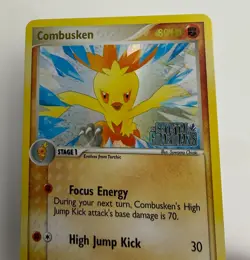2006 POKEMON EX CRYSTAL GUARDIANS COMBUSKEN 16/100 STAMPED REVERSE HOLO RARE NM - Image 5