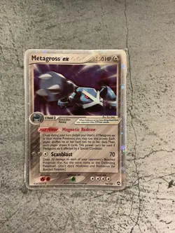 Pokemon TCG Metagross ex EX Power Keepers 95 Holo Holo Rare EX - Damaged - Image 1