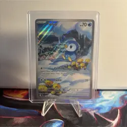 Pokemon TCG Piplup Phantasmal Flames Illustration Rare Holo 098/094 70 HP Engli… - Image 1