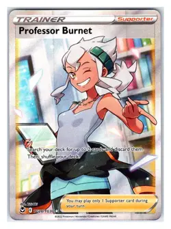 Pokemon TCG - Professor Burnet - SWSH12: Silver Tempest Trainer Gallery TG26/TG3 - Image 1