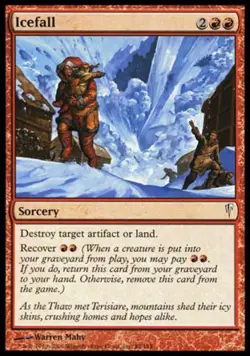 Icefall - Light Play MTG Coldsnap - Image 1