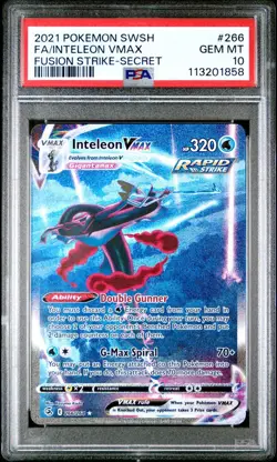 2021 Pokemon Inteleon VMAX Alt Art - Fusion Strike - 266/264 - PSA 10 - Image 2