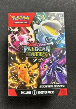 Pokemon TCG Scarlet & Violet Paldean Fates Booster Bundle, 6-Pack, New Sealed - Image 1