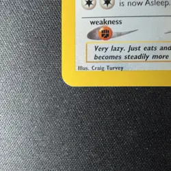 Pokemon Snorlax 49/53 Wotc Promo Basic Card 90 HP Craig Turvey 2002 English - Image 2