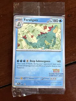 Pokemon Illustration Contest Promo Feraligatr 213 Sealed 2024 - Image 1