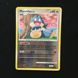 Munchlax 68/100 Pokemon Card (Reverse Holo) Moderately Played - Image 1