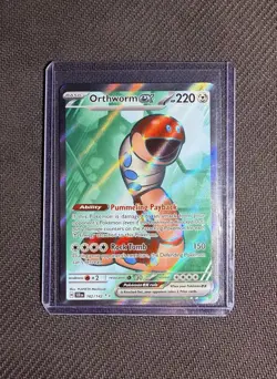 Pokemon Orthworm ex 162/142 Sv07: Stellar Crown Full Art Secret Rare Holo - Image 1