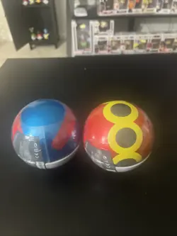 Pokemon TCG PokeBall Tins Brand New Factory Sealed D25 Booster Packs x2 - Image 2