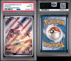 2024 Pokemon Surging Sparks #204 MESPRIT Illustration Rare PSA 10 - Image 3