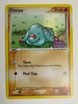 2006 POKEMON EX HOLON PHANTOMS PHANPY #75/110 STAMPED REVERSE HOLO FOIL LP-M+ - Image 3