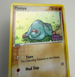 2006 POKEMON EX HOLON PHANTOMS PHANPY #75/110 STAMPED REVERSE HOLO FOIL LP-M+ - Image 4