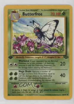 Butterfree 1st Ed. Pokemon Jungle #33 1999 - Image 1