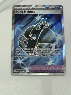 Pokemon Punk Helmet Trainer Me02 Phantasmal Flames 121/094 Ultra Rare Holo - Image 1