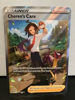 Cheren's Care GG58/GG70 Holo Full Art Ultra Rare Pokemon Crown Zenith - Image 1