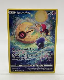 Pokemon TCG Crown Zenith Galarian Gallery Lunatone #GG11/GG70 Ultra Rare - Image 1